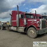 SEMI TRACTOR, 2001 PETERBILT 379, CAT DIESEL ENGINE, EATON FULLER MANUAL TRANSMISSION, SLEEPER, DROM