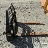 SKIDSTEER ATTACHMENT, PALLET FORKS, CAT MODEL:149-1411, 48IN