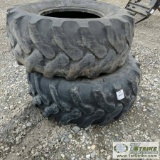 2 EACH. BACKHOE TIRES, 19.5L-24, GOODYEAR