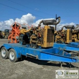 CENTRIFUGAL SLURRY PUMP, CORNELL 10IN X 6IN 6NHTB19, CAT D3304, ENGINE TRAILER MOUNTED