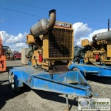 CENTRIFUGAL SLURRY PUMP, CORNELL 12IN X 8IN, SN:8H-RP-EM18DB, CAT D3406 ENGINE, TRAILER MOUNTED