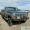 1986 FORD F-350 XL, 6.9L INTERNATIONAL DIESEL, 4X4, STANDARD CAB, PANEL BED, WITH WINCH