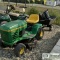 LAWN TRACTOR, JOHN DEERE STX 38, WITH MOW DECK AND BAGGER, 12.5HP KOHLER GAS ENGINE, WITH GARDEN CAR