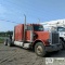 SEMI TRACTOR, 1987 PETERBILT 379, CAT 3406B EATON FULLER MANUAL TRANSMISSION, WITH WET KIT, SLEEPER