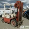 FORKLIFT, 1983 NISSAN PF02, 4000LB CAPACITY, PROPANE ENGINE