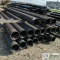 1 ASSORTMENT. DUCTILE IRON PIPE, 19 EACH. 10IN X 20FT, HEAVY WALL, GROOVED, COATED