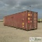 CONEX CONTAINER, 40FT, HIGH CUBE, STEEL CONSTRUCTION, WITH CONTENTS. BUYER MUST LOAD