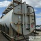 FLUID STORAGE TANK, 16,000GAL, STEEL OPEN TOP, SINGLE WALL, SKID MOUNTED, APPROX 30000LBS. BUYER MUS