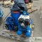 AIR COMPRESSOR, JENNY MODEL: K5HGA-8P, HONDA GX200, WITH GREASE PUMP/HOSE REEL