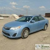 2012 TOYOTA CAMRY LE, 2.5L GAS, FRONT WHEEL DRIVE, 4 DOOR