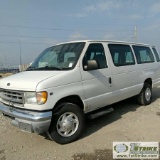 2002 FORD E-350 SUPERDUTY XLT VAN, 4.6L TRITON GAS