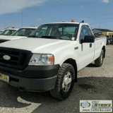 2007 FORD F150 XL, 4.6L TRITON GAS, 4X4, REGULAR CAB, LONG BED