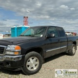 2005 GMC SIERRA 1500 SLE, 5.3L GAS, EXTENDED CAB, SHORT BED