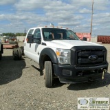 2012 FORD F-550 SUPERDUTY XL, CAB AND CHASSIS, 6.7L POWERSTROKE DIESEL, 4X4, DUALLY, CREW CAB.