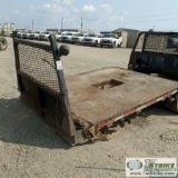 TRUCK FLAT BED, 8FT7IN X 7FT, WITH GOOSENECK HITCH