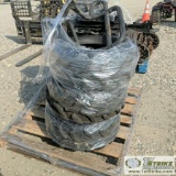 ATV PARTS, INCLUDING: SKID PLATE, PUSH BAR, WHEELS WITH TIRES