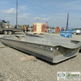 AIRBOAT HULL, ALUMITECH 22FT, 8FT BEAM, ALUMINUM CONSTRUCTION, NOSE RAMP