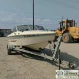 BOAT, 1986 SEASWIRL, 17FT, 3.0 OMC INBOARD, OMC PROP OUTDRIVE, HN:BRCB101AJ586, WITH 1986 MIDI SINGL