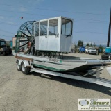 AIRBOAT, 2005 PANTHER, GM 502 MOTOR, TRUE PANTHER COUNTER ROTATION, 7GPH BURN, HIN:PA P008A900, WITH