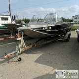 BOAT, 19FT VALCO, KODIAK 4CYL INBOARD JET, 1992 SINGLE AXLE TRAILER