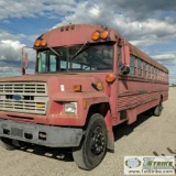 BUS, 1988 FORD THOMAS, 7.0L GAS ENGINE, MANUAL TRANSMISSION