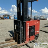 FORKLIFT, PRIME MOVER MODEL RR45, ELECTRIC STAND UP, 4500LB CAPACITY, 36 VOLT, 198IN LIFT HEIGHT