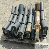 2 PALLETS. MISC CONVEYOR PARTS, INCLUDING: 1PLT. 7EA CONVEYOR ROLLER ASSYS, 1PLT. ELECTRIC MOTORS, I