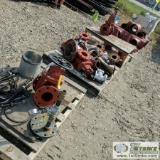 9 PALLETS. VALVES, REDUCERS, TEES, ELBOWS: 7EA 4IN, 1EA 3IN, 2EA 2IN VALVES | 7EA VICTAULIC 10 X 10