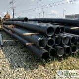 1 ASSORTMENT. PLASTIC PIPE, 15 EACH. 12IN IPS SDR 17 ASTM F714 PE 4710, APPROX 48FT LENGTHS, USED