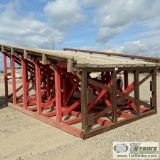 LOADING PLATFORM, STEEL WITH WOOD DECK, 11FT X 17FT10IN, 8FT3IN HIGH SIDE, 4FT11IN LOW SIDE