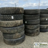 18 EACH. MISC HEAVY TRUCK TIRES AND WHEELS, INCLUDING: 12R22.5, 10.00-20