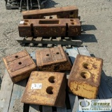 2 PALLETS. COUNTER WEIGHTS