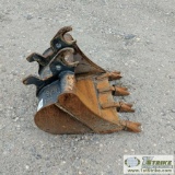 EXCAVATOR ATTACHMENT. TOOTH BUCKET, 2FT, FITS JOHN DEERE 35D