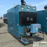 BURNHAM THREE PASS GENERATOR BOILER, 5000000BTU, STCAM/HOT WATER BOILER, WITH GORDON-PIATT ENGERGY B