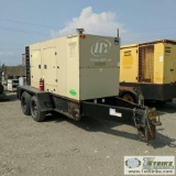 GENERATOR, 2008 INGERSOLL RAND G240, 191KW, 239KVA, JOHN DEERE 6CYL DIESEL, TRAILER MOUNTED