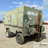 AIR COMPRESSOR, SULLAIR, 600CFM, DETROIT DIESEL, TRAILER MOUNTED