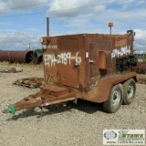 TRIPLEX PUMP, JOHN DEERE DIESEL, TRAILER MOUNTED