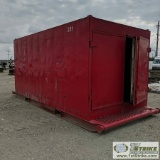 STEAM GENERATOR BOILER, CONTAINER MOUNTED. TEX STEAMER WITH HOSE REELS, FUEL AND WATER STORAGE, LIST