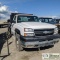 2007 CHEVROLET SILVERADO 2500HD, 6.6L DURAMAX DIESEL, 4X4, STANDARD CAB, 8FT FLAT BED WITH STAKE SID