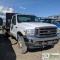 2004 FORD F-350 SUPERDUTY XL, 6.8L TRITON V-10 GAS ENGINE, 4X4, STANDARD CAB, DUALLY, 12FT FLAT BED,