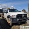 2012 RAM 5500, 6.7L CUMMINS DIESEL, 4X4, CREW CAB, 12FT 4IN FLAT BED. WEBASTO HEAT