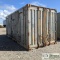 SHIPPING CONTAINER, CONEX TYPE, 20FT, STEEL CONSTRUCTION