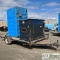 OUTHOUSE TRAILER, ENVIOVAC SANI CAN, 16KW, 20KVA KUBOTA GENERATOR, 13FT X 6FT8IN DECK TRAILER, SINGL