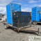 OUTHOUSE TRAILER, ENVIOVAC SANI CAN, 16KW, 20KVA KUBOTA GENERATOR, 13FT X 6FT8IN DECK TRAILER, SINGL