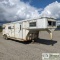 LIVESTOCK TRAILER, GOOSENECK, 24FT6IN WITH 8FT UPPER SLEEPER, TANDEM AXLE. NO TITLE