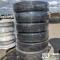 6 EACH. TRUCK TIRES WITH WHEELS, 9R22.5