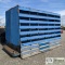 ENCLOSED TRUCK BOX, WITH SIDE RACKS, 12 FT X 8 FT X 8.5 IN HIGH
