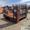 WELDING TRUCK BED, STEEL. 8.5 FT X 7 FT DECK, WITH BOXES AND RACKS
