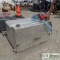 FUEL TANK WITH PUMP AND STORAGE BOX, ALUMINUM
