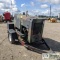 WELDER, 1992 HOBART ARC, 4CYL PERKINS DIESEL ENGINE, TRAILER MOUNTED, WITH LEADS